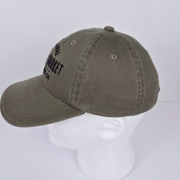 Phil’s Fish Market Embroidered Olive Green Hat Cap Adjustable Strap - Picture 3 of 6
